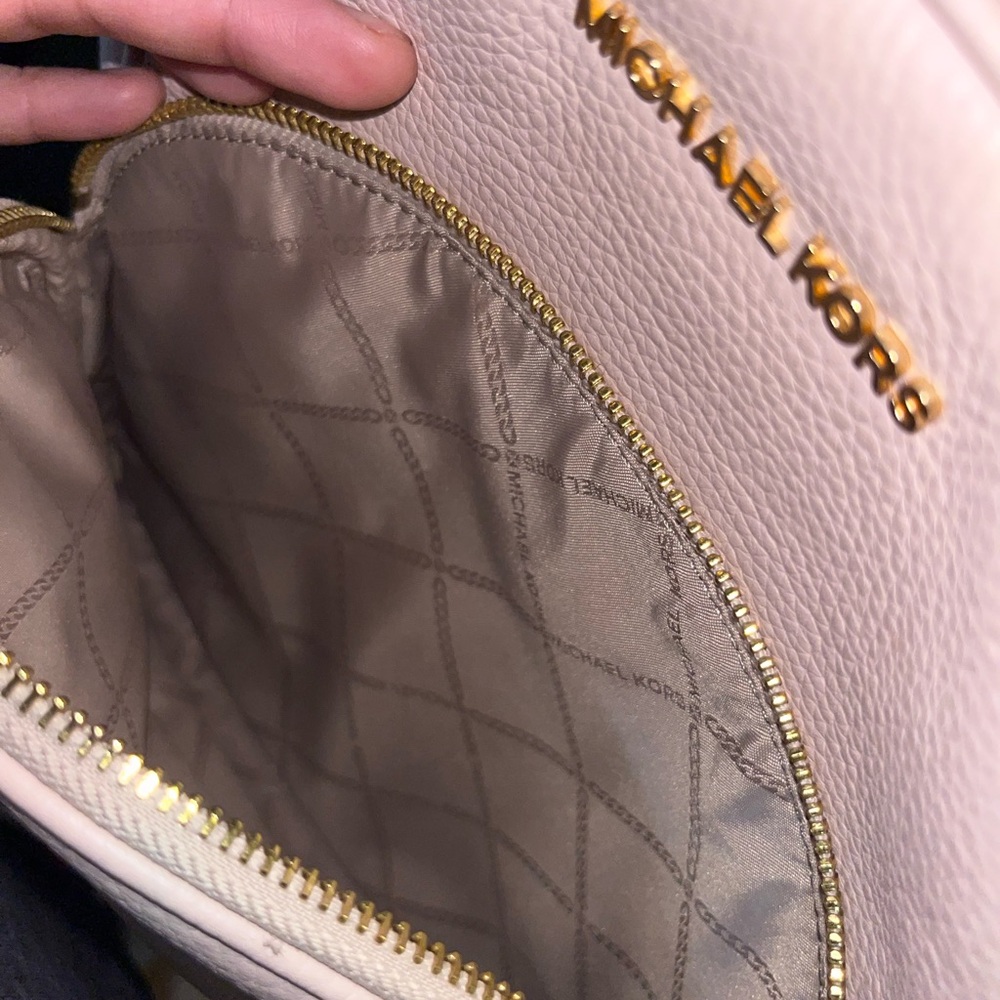 Michael Kors Pink Abbey Backpack - Picture 5 of 6